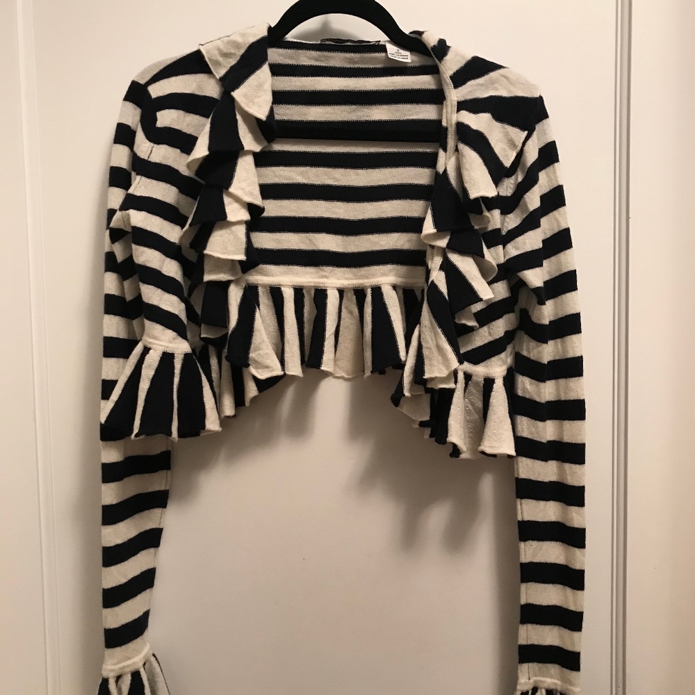 AUTUMN CASHMERE Ruffled Cardigan